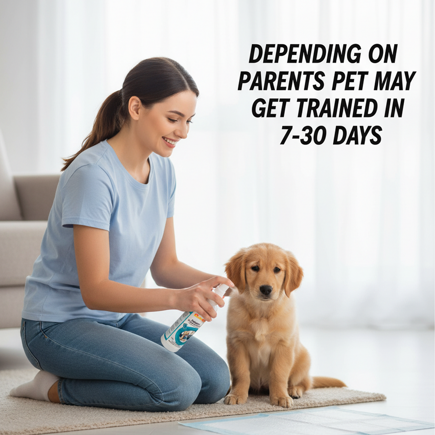 Puppy Training Spray – Jasmine Fragrance (250 ml) | Potty Area Attractor & Odour Control