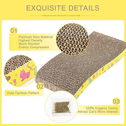 Cat Scratcher | Durable Scratch Board for Cats & Kittens | Eco-Friendly, Non-Toxic Material | All Breeds & Ages
