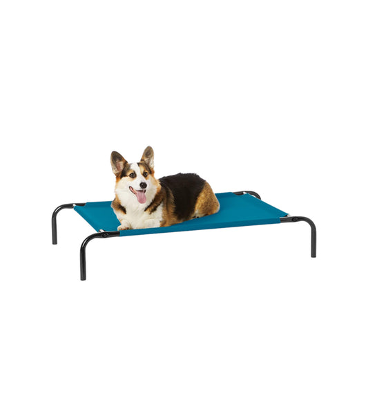 Elevated Dog Bed – Breathable Mesh, 9” Off The Ground for Optimal Airflow, Colors: Assorted, 33x30x9 Inches, Medium