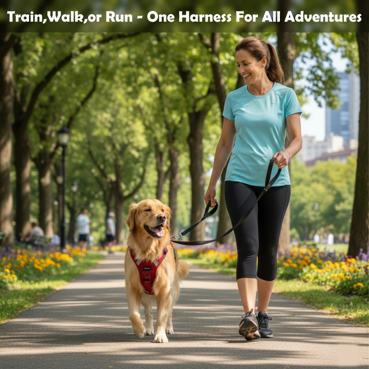 No-Pull Reflective Dog Harness | Anti-Choke Training Vest with Soft Padding and Easy-Control Handle