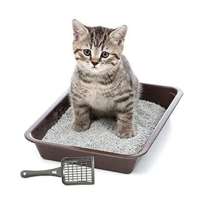 Durable Cat Litter Scooper | High-Grade Plastic, Easy-Clean Scoop for Cat Litter Boxes | 1 Piece (Color May Vary)