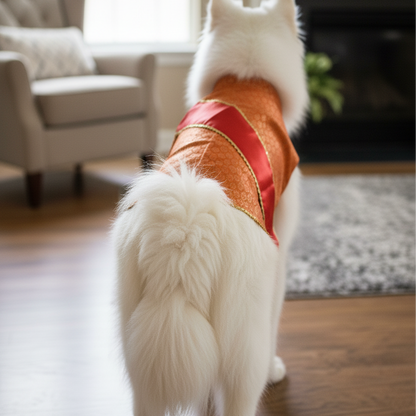 Festive for Pets – Orange | Stylish Outfit for Weddings & Festivals