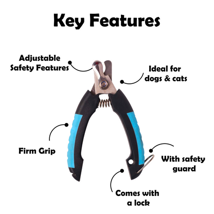 Premium Nail Cutter | Safe Guard, Sharp Blades & Anti-Slip Grip