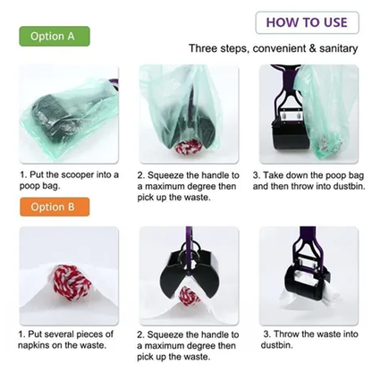 Folding Dog Poop Scooper – Medium | Portable, Hygienic & Durable Pet Waste Picker for Dogs & Cats