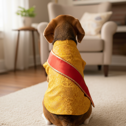 Festive for Pets – Yellow | Stylish Outfit for Weddings & Festivals