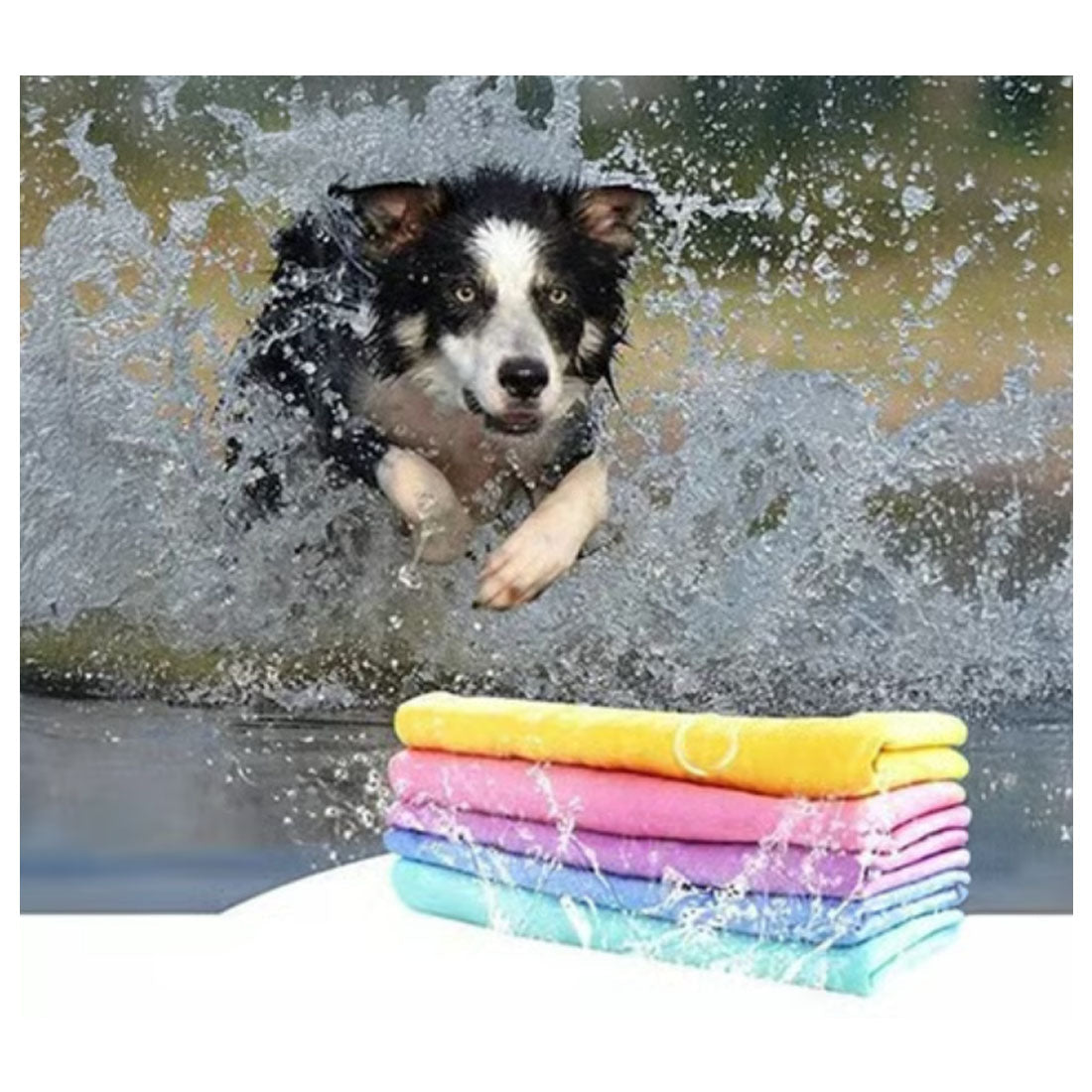Pet Hair Absorbent Towel | Fast-Dry, Soft PVA Cleaning Towel – Antibacterial & Reusable