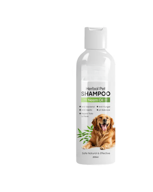 Herbal Neem Dog Shampoo (200 ml) | Anti-Tick, Soothing & Deodorising Cleanse