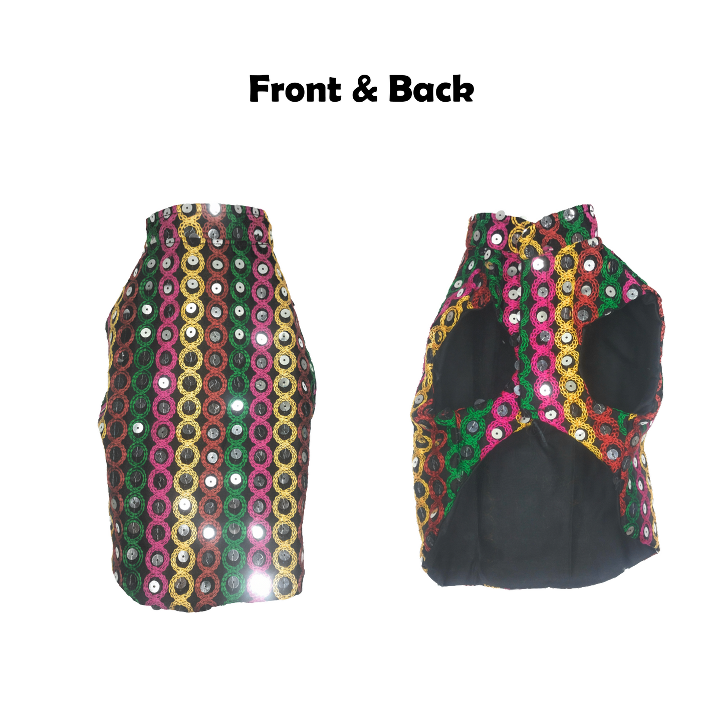 Festive for Dogs – Black | Stylish Outfit for Weddings & Festivals